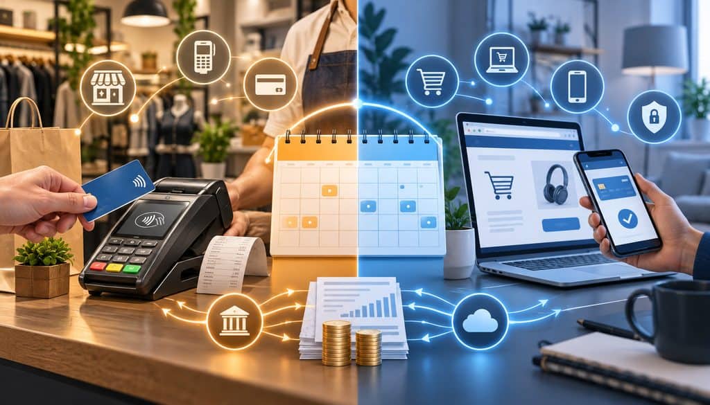 Card-present vs card-not-present FANF transactions during a split month
